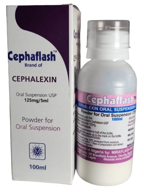 Cephaflash Syrup125mg/ml 1 Bottle