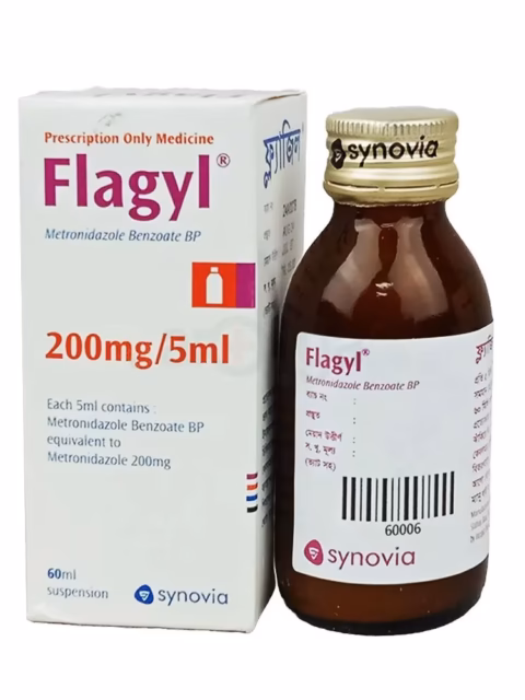 Flagyl 200mg/5ml Suspension x2 bottles