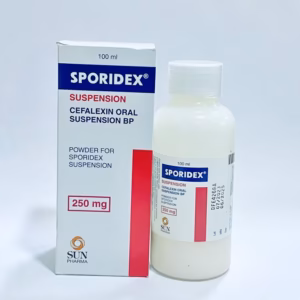 Sporidex 250mg/5ml Suspension 2 bottles