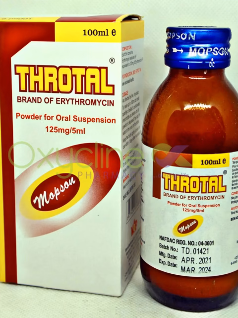 Throtal 125mg/5ml 2 Botttles